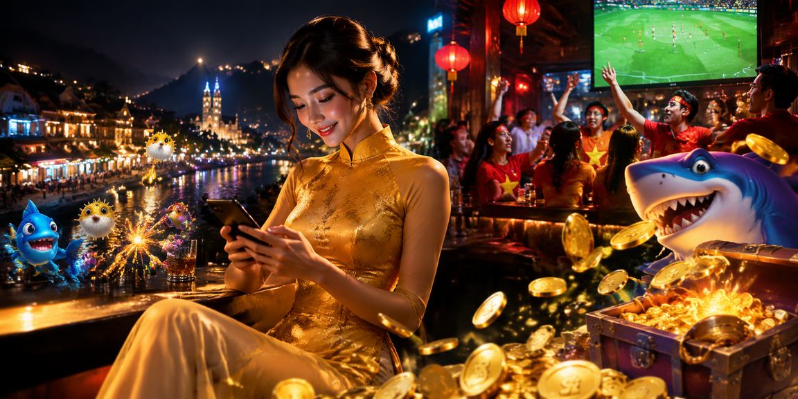 Người dùng Sa Pa mặc áo dài chơi bắn cá trực tuyến sau khi nạp tiền thành công
