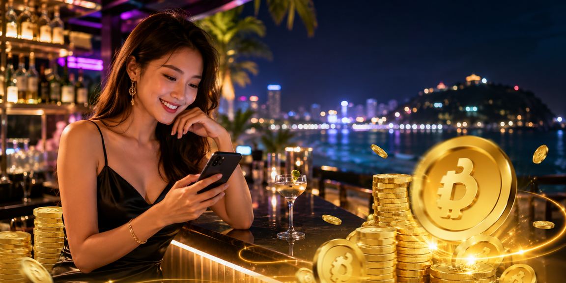 Người dùng Vũng Tàu đăng ký nhận thưởng và xem kèo thể thao tại bãi biển